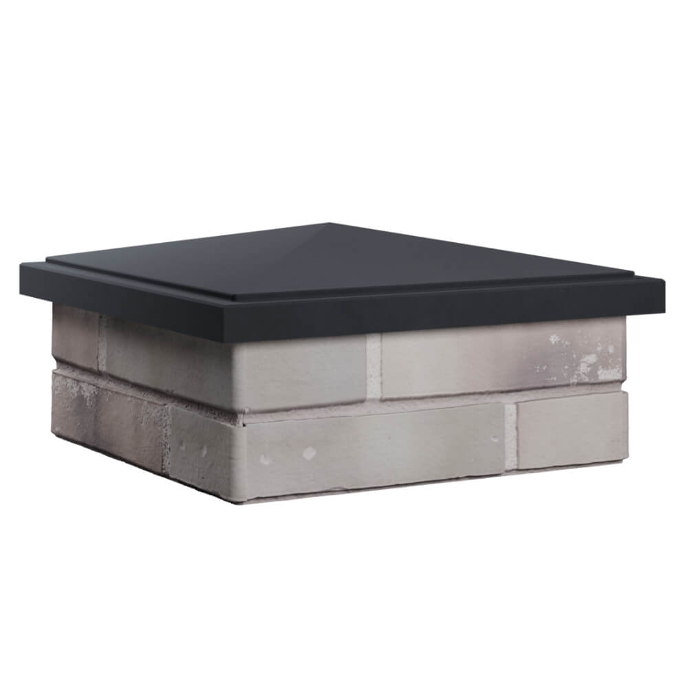 Колпак Zking БонаМоно Серый на столб 1.5х1.5 кирпича (385х385, 400х400мм)